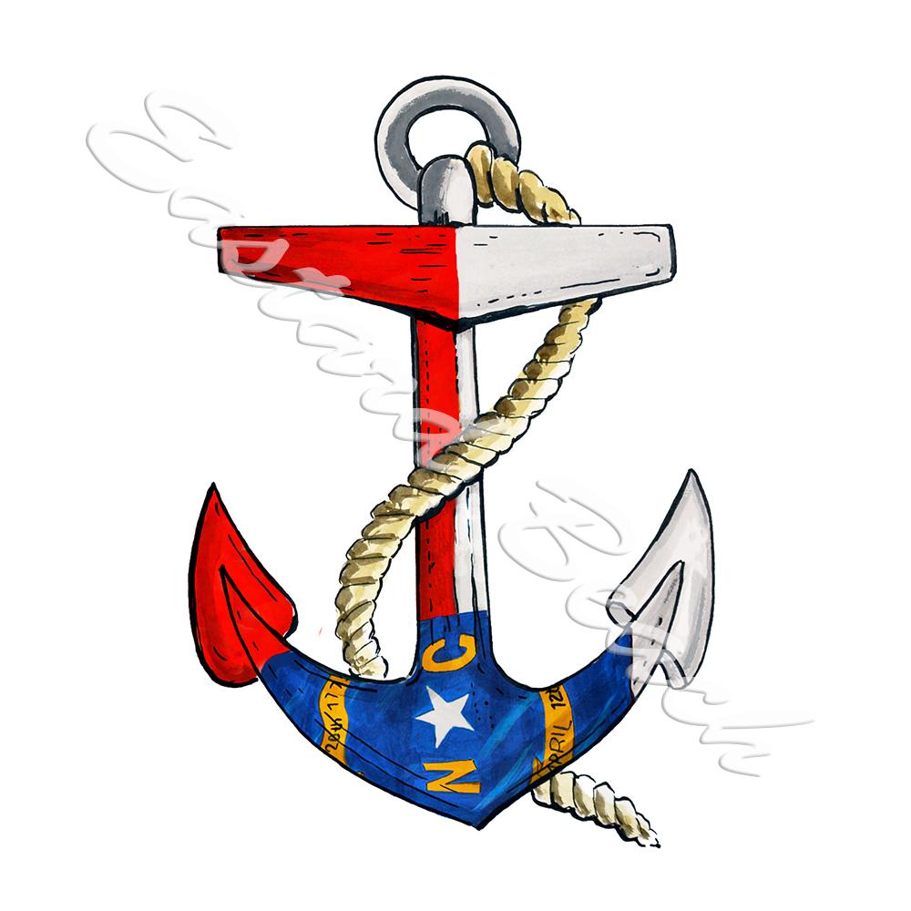 NC Flag Anchor